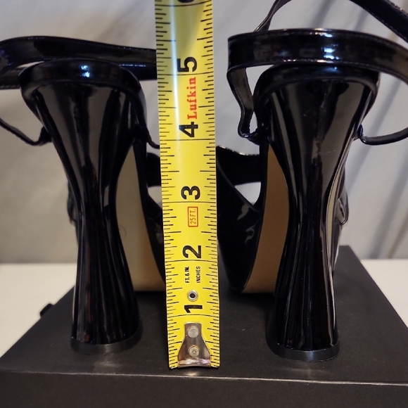 Zara Black Chunky Platform Heels * See Desc. - Picture 6 of 8